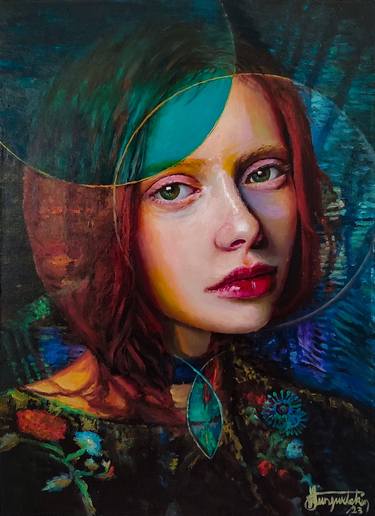 Original Realism Women Paintings by Fatih Sungurtekin