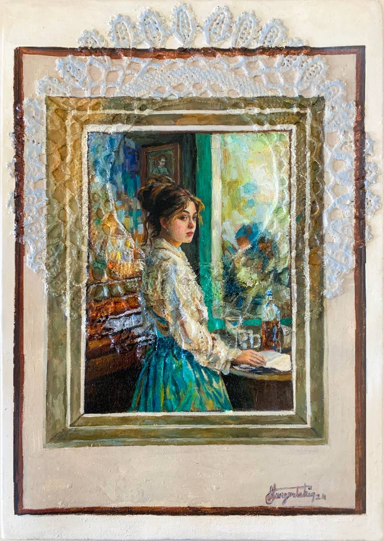 Original Figurative Women Mixed Media by Fatih Sungurtekin