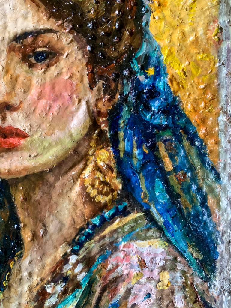 Original Art Deco Time Painting by Fatih Sungurtekin