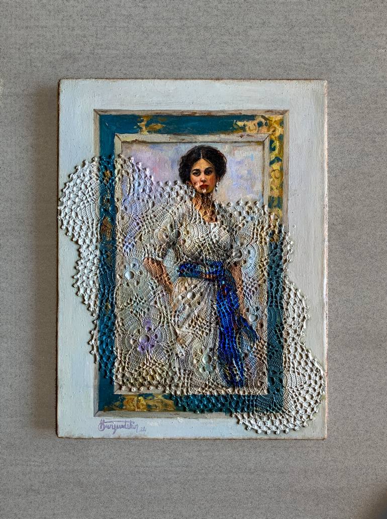 Original Figurative Women Mixed Media by Fatih Sungurtekin