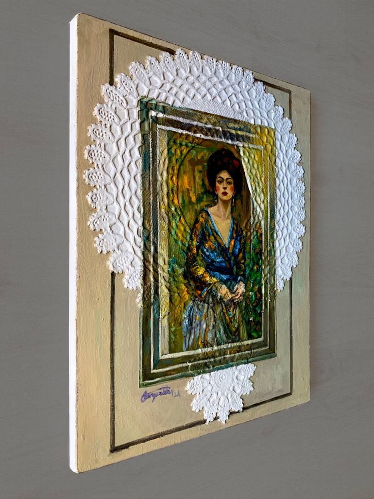 Original Classicism Women Mixed Media by Fatih Sungurtekin