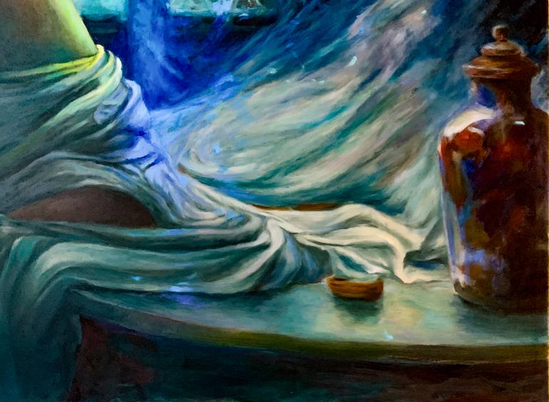 Original Baroque Time Painting by Fatih Sungurtekin