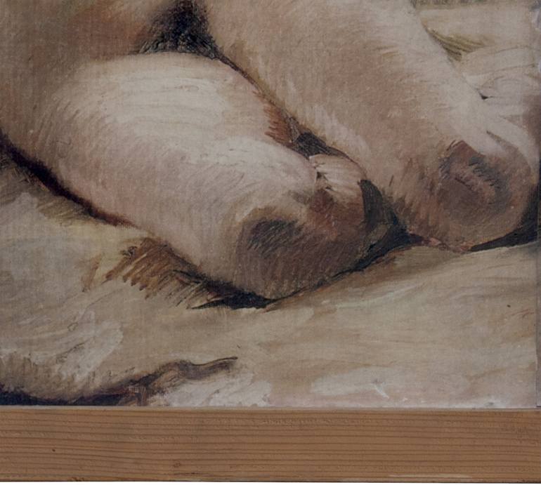 Original Modern Nude Painting by Fatih Sungurtekin