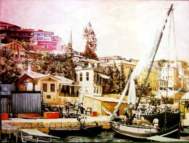 Print of Cities Paintings by Fatih Sungurtekin