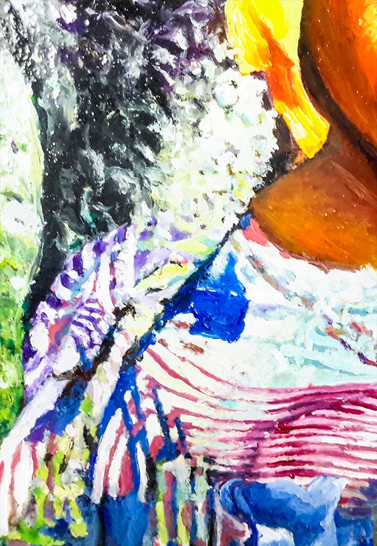 Original Art Deco Water Painting by Fatih Sungurtekin