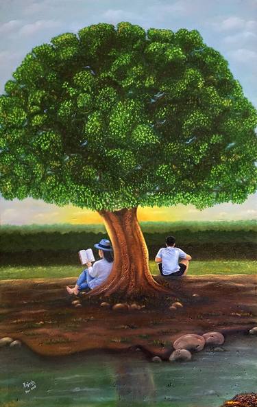 Original Figurative Nature Paintings by RAJESH SHARMA