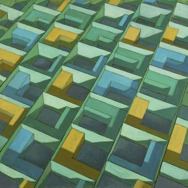 Original Architecture Paintings by Marcus Jefferies