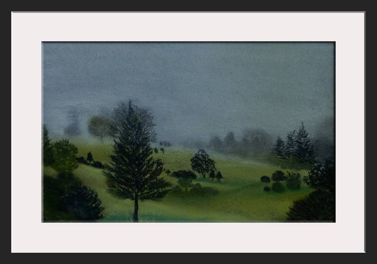 Original Impressionism Landscape Drawing by Doodie Herman