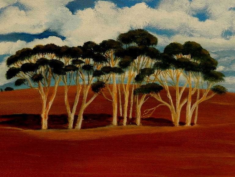 Original Expressionism Landscape Painting by Doodie Herman