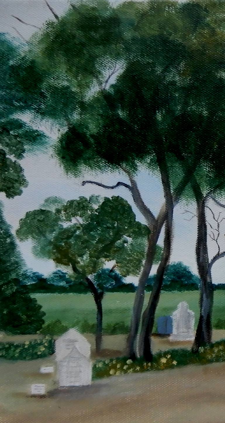 Original Modernism Landscape Painting by Doodie Herman