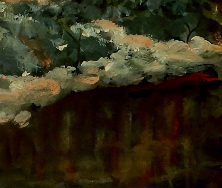Original Impressionism Landscape Painting by Doodie Herman