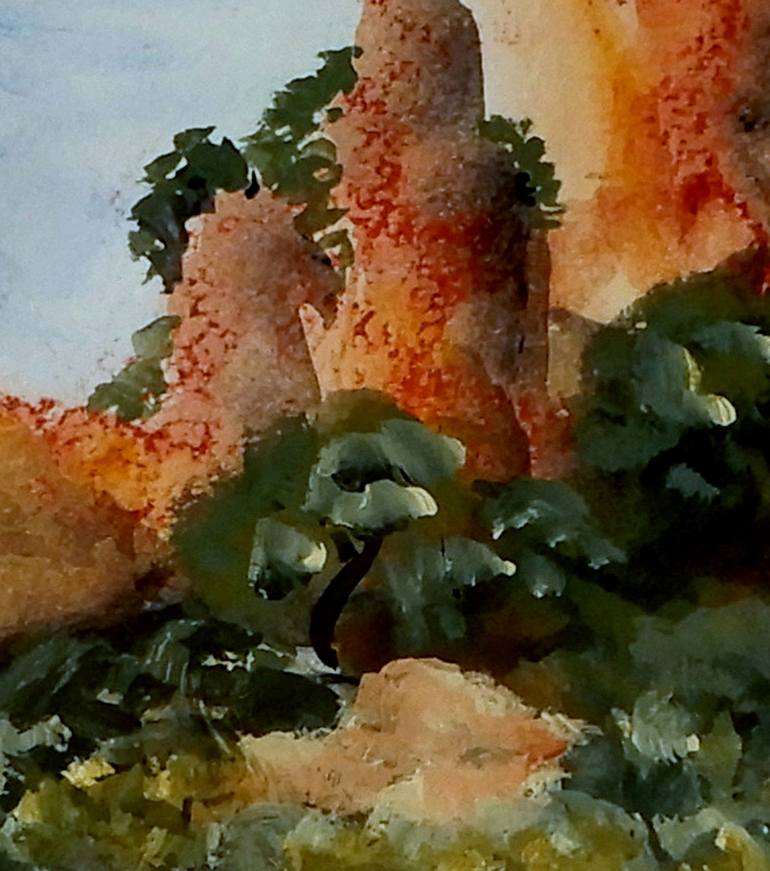 Original Impressionism Landscape Painting by Doodie Herman