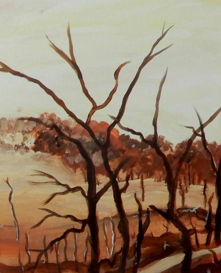 Original Abstract Landscape Painting by Doodie Herman