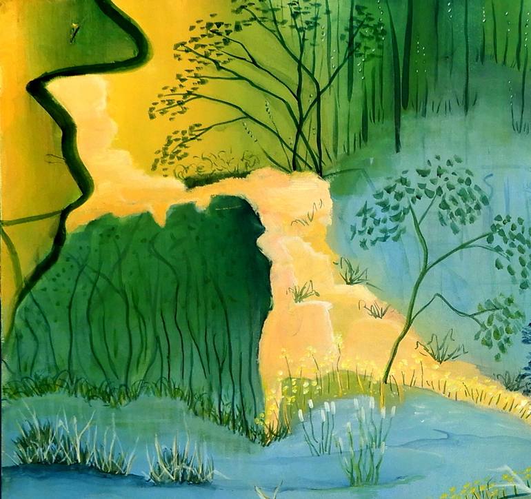 Swamp Life Painting by Doodie Herman | Saatchi Art