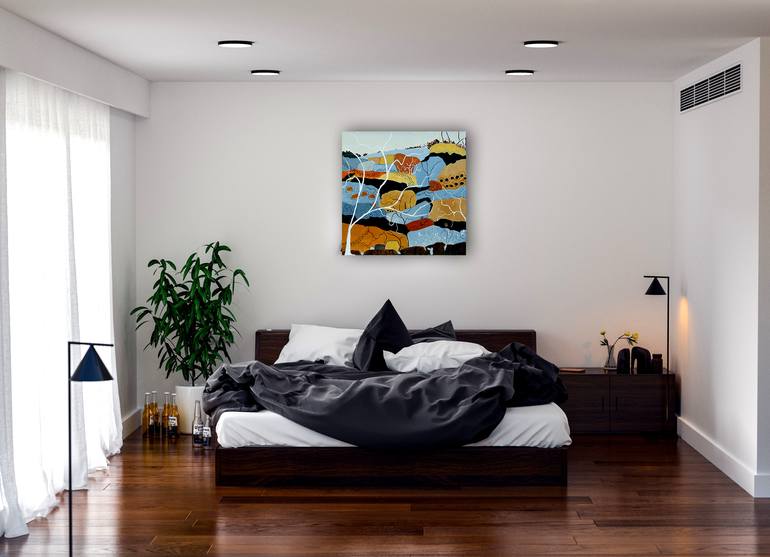 Original Abstract Landscape Painting by Doodie Herman