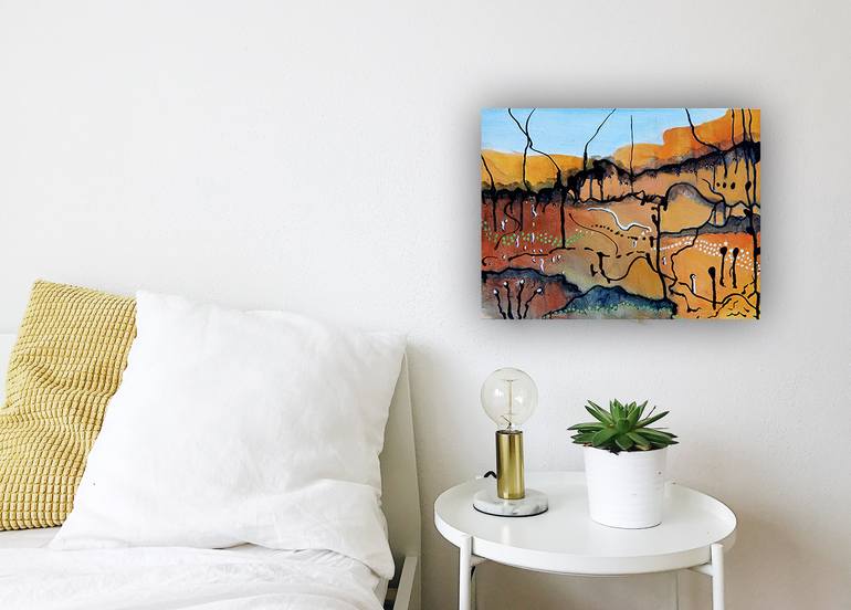 Original Abstract Expressionism Landscape Painting by Doodie Herman