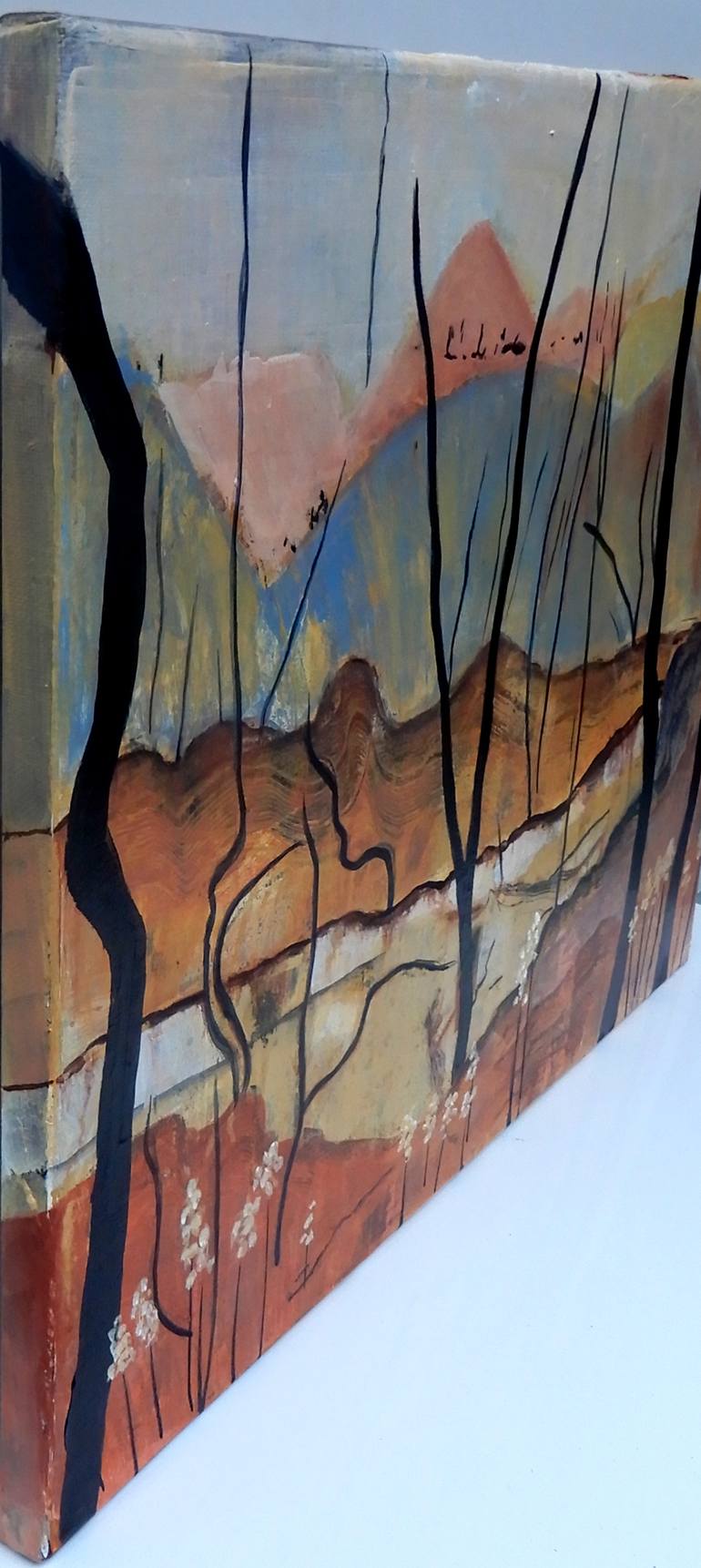Original Abstract Landscape Painting by Doodie Herman