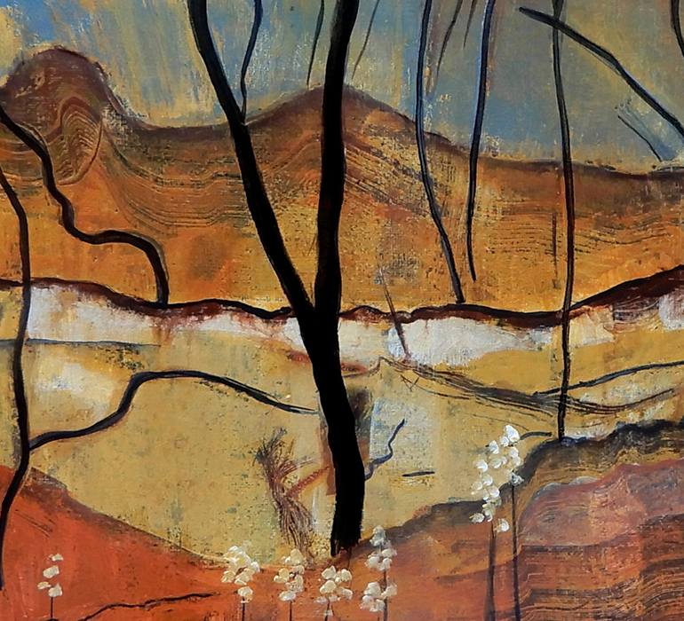 Original Abstract Landscape Painting by Doodie Herman
