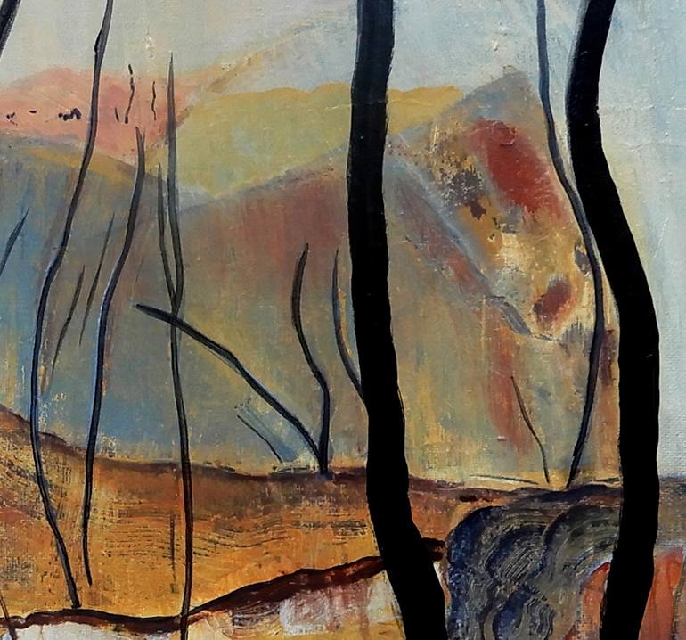 Original Abstract Landscape Painting by Doodie Herman