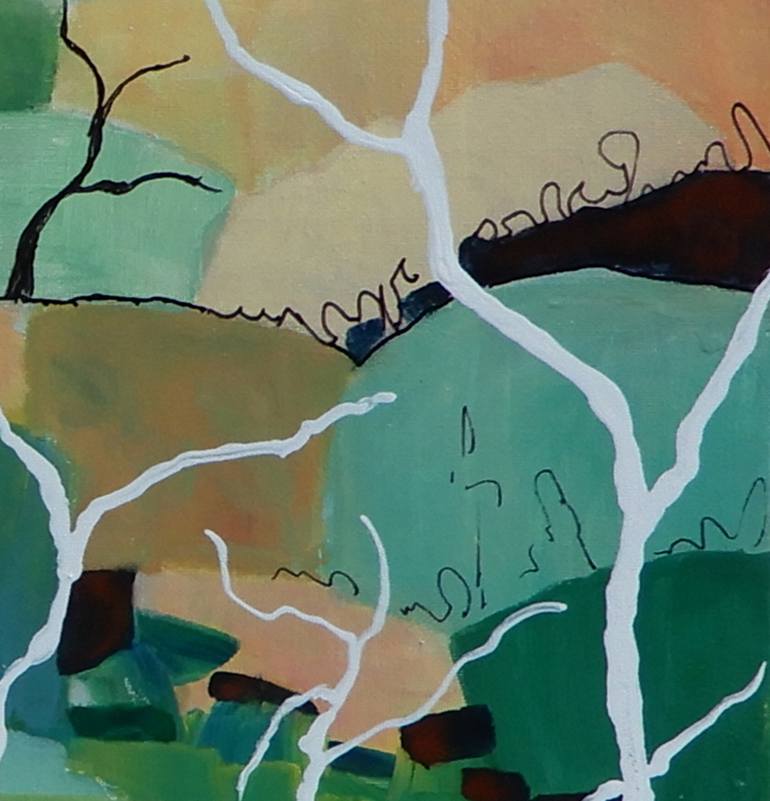 Original Abstract Landscape Painting by Doodie Herman