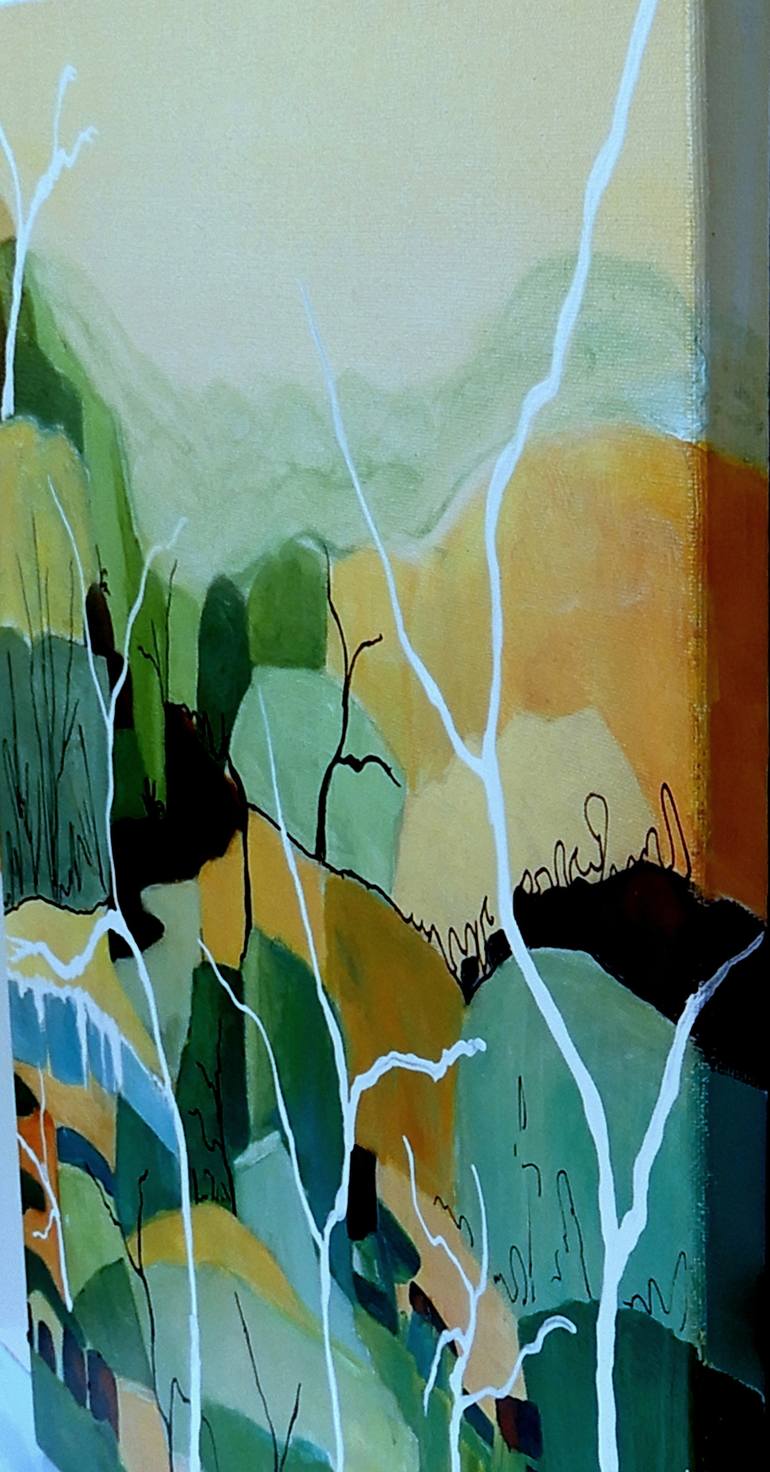 Original Abstract Landscape Painting by Doodie Herman