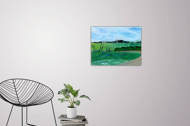 Original Abstract Landscape Painting by Doodie Herman