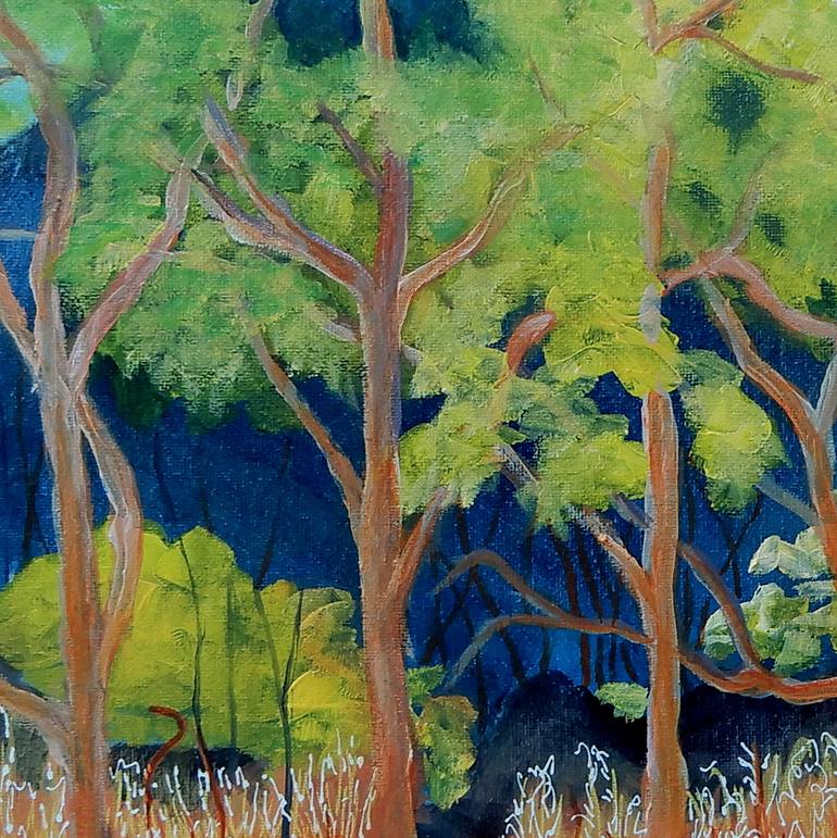 Original Expressionism Landscape Painting by Doodie Herman