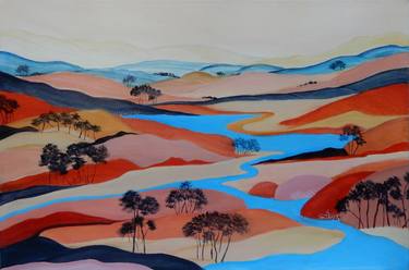Original Landscape Painting by Doodie Herman