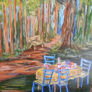 Picnic in the woods