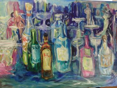 Original Expressionism Food & Drink Paintings by Lorraine Fouquet