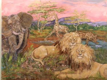 Original Impressionism Animal Paintings by Lorraine Fouquet