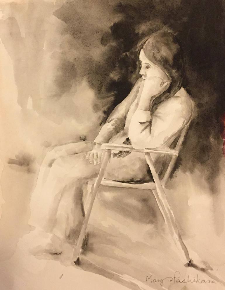 Sorrow Painting by Mary Pachikara Saatchi Art