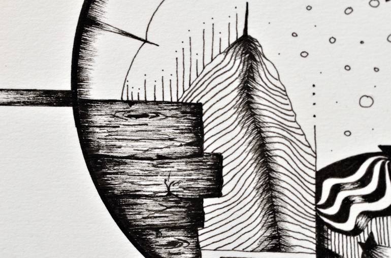 Original Abstract Drawing by Jure Florjancic