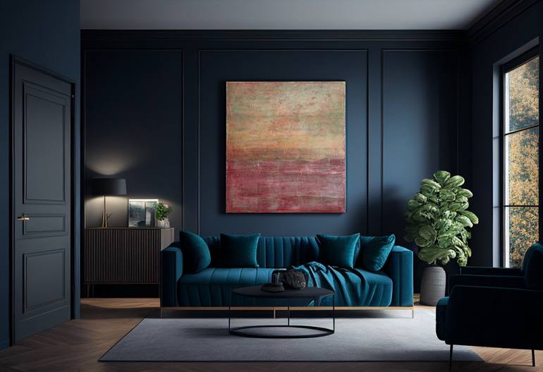 Original Abstract Expressionism Abstract Painting by Tamar Abuashvili