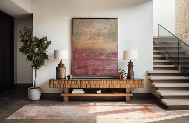 Original Abstract Expressionism Abstract Painting by Tamar Abuashvili