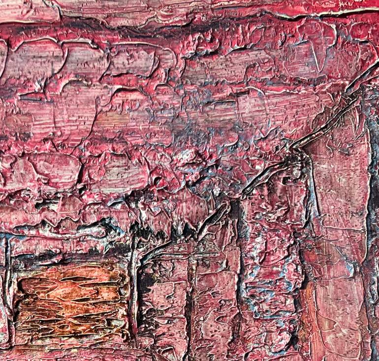 Original Abstract Expressionism Abstract Painting by Tamar Abuashvili