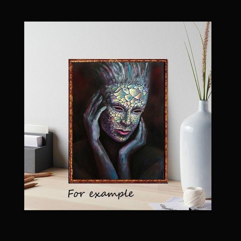 Original Art Deco Women Painting by Natalja Picugina