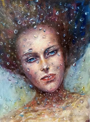 Original Art Deco Women Painting by Natalja Picugina