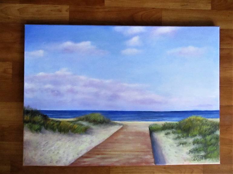 Original Realism Seascape Painting by Natalja Picugina