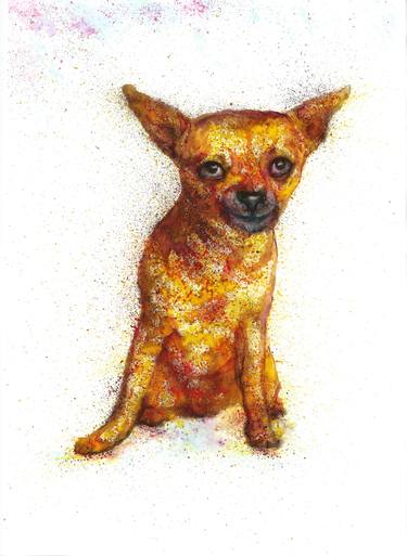 Original Abstract Dogs Paintings by Natalja Picugina