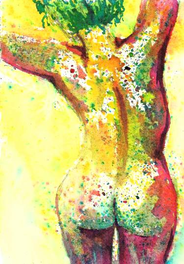 Print of Abstract Nude Printmaking by Natalja Picugina