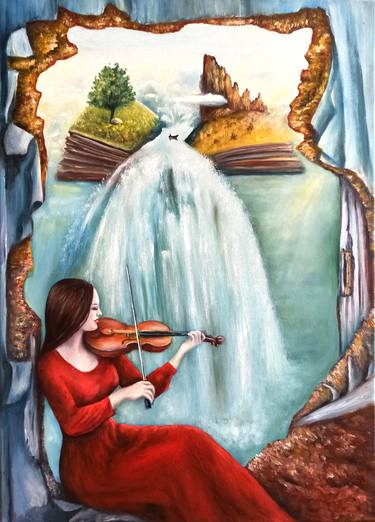 Print of Art Deco Music Paintings by Natalja Picugina