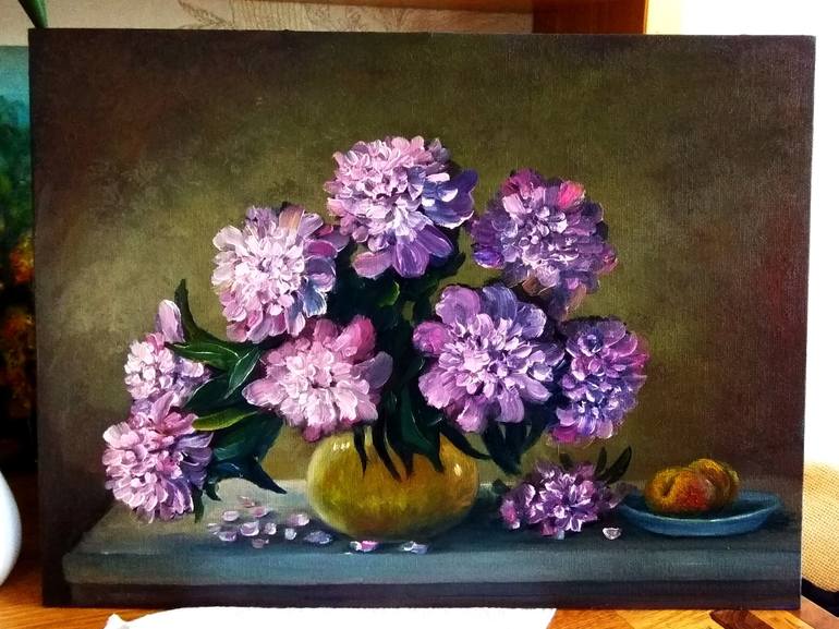 Original Floral Painting by Natalja Picugina