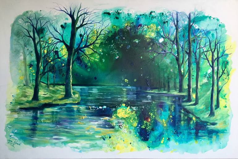 Free like a trees Painting by Lara Raad | Saatchi Art