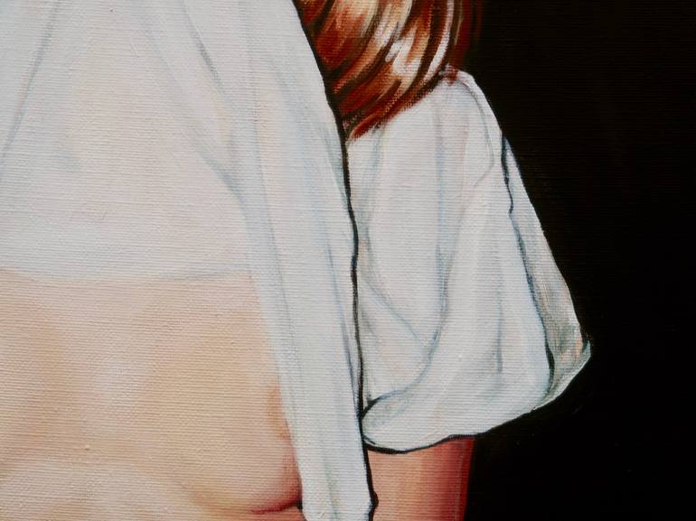 Original Photorealism Erotic Painting by Thomas De Lur