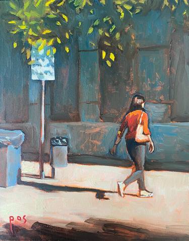 Original Figurative Cities Paintings by Peter Oliver Stalder