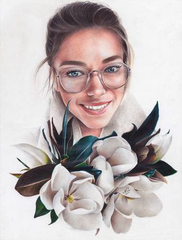 Print of Fine Art Floral Drawings by Nataly S
