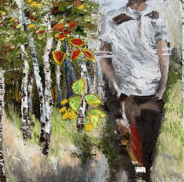 Unconscious walks to sustainability, oil on canvas thumb