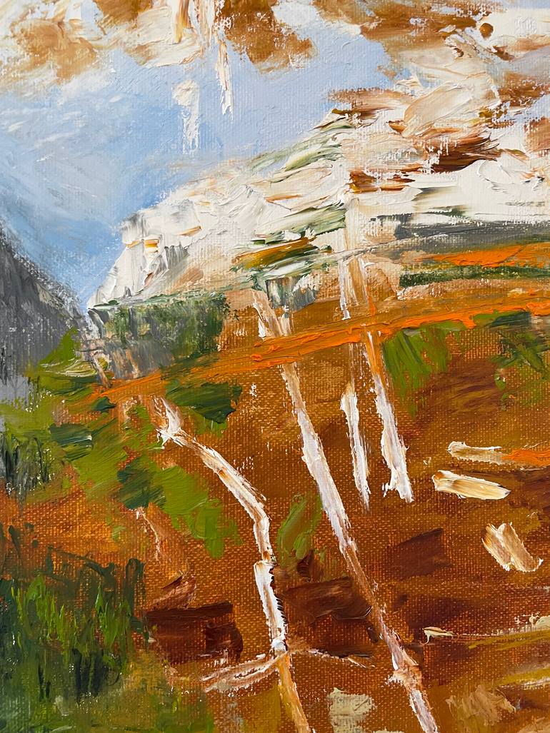 Original Abstract Expressionism Nature Painting by Mariam Qureshi