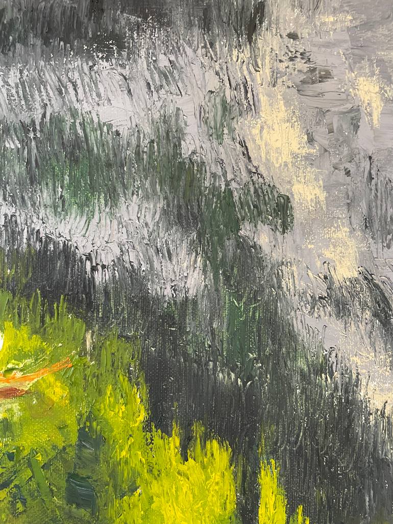 Original Abstract Expressionism Nature Painting by Mariam Qureshi